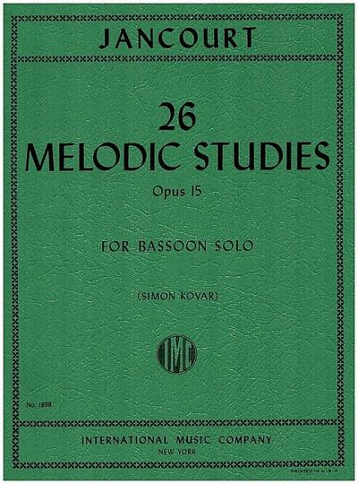 26 melodic Studies op.15for bassoon