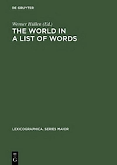 The world in a list of words