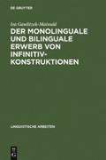 Der monolinguale und bilinguale Erwerb von Infinit