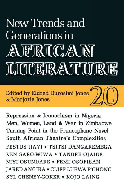 Alt 20 New Trends and Generations in African Literature