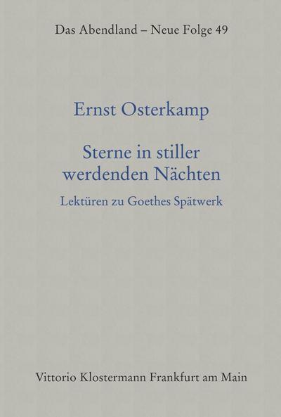 Sterne in stiller werdenden Nächten