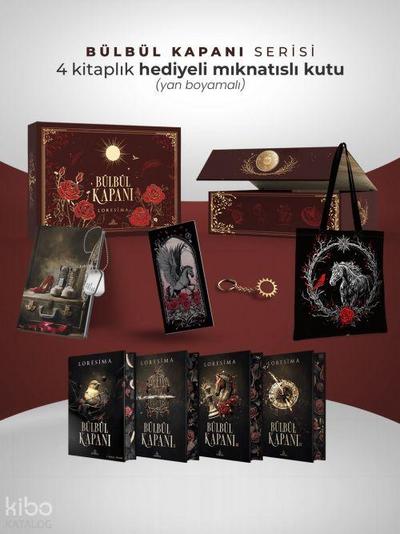 Bülbül Kapani Serisi Hediyeli, Miknatisli Kutu, Ciltli, Yan Boyamali