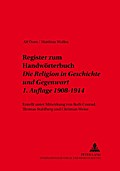 Register zum Handwörterbuch- "Die Religion in Geschichte und Gegenwart"- 1. Auflage 1908-1914