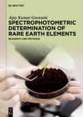 Spectrophotometric Determination of Rare Earth Elements