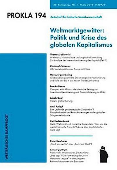 Prokla Weltmarktgewitter: Politik und Krise des globalen Kapitalismus