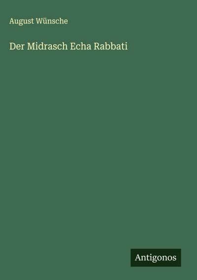 Der Midrasch Echa Rabbati