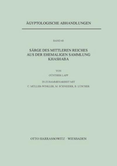 Särge des Mittleren Reiches aus der ehemaligen Sammlung Khashaba