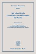 200 Jahre Hegels Grundlinien der Philosophie des Rechts.