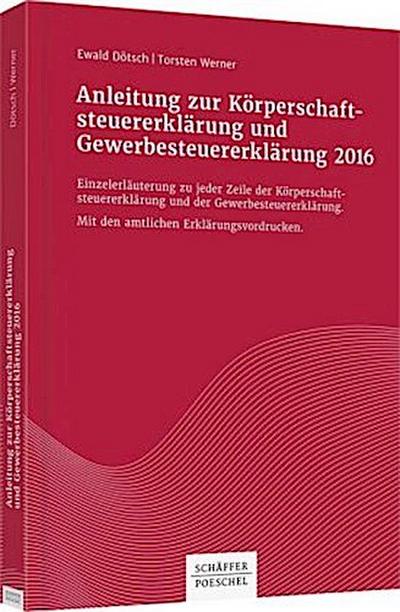 Anleitung zur Körperschaftsteuererklärung und Gewerbesteuererklärung 2016