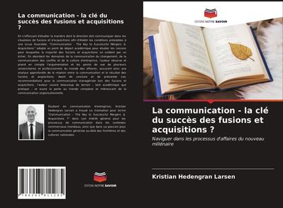 La communication - la clé du succès des fusions et acquisitions ?