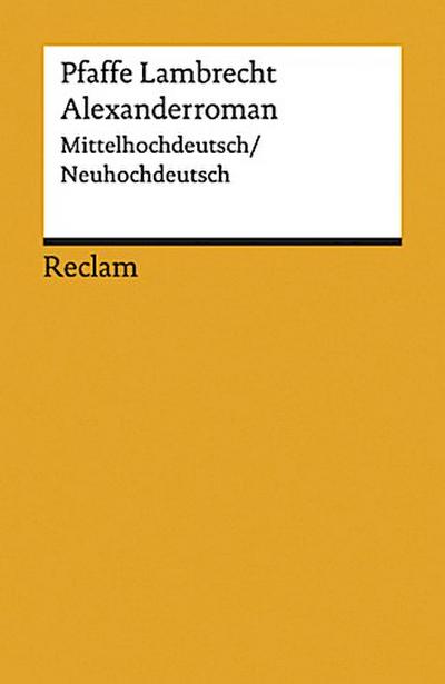 Alexanderroman. Mittelhochdt. /Neuhochdt.