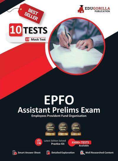 UPSC EPFO Assistant Prelims Exam Preparation Book 2023 (English Edition) - 10 Full Length Mock Tests (1000 Solved Questions) with Free Access to Online Tests