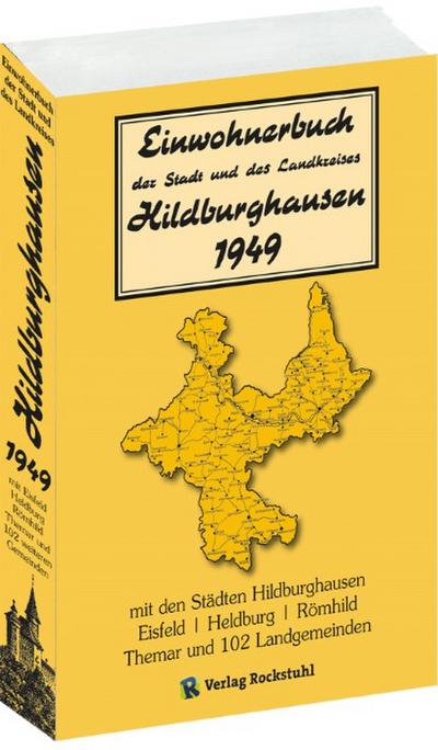 Adressbuch Einwohnerbuch Stadt und Landkreises HILDBURGHAUSEN 1949 in THÜRINGEN