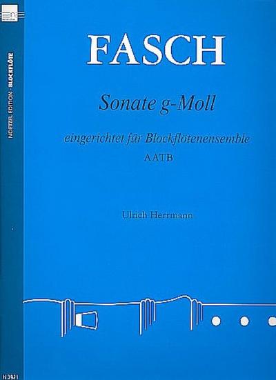 Sonate g-Moll für 4 Blockflöten (Ensemble)(AATB)