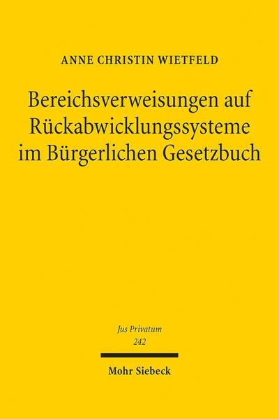 Bereichsverweisungen auf Rückabwicklungssysteme im Bürgerlichen Gesetzbuch: Eine systematische Analyse (Jus Privatum)