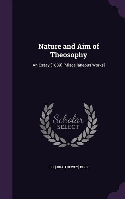 Nature and Aim of Theosophy