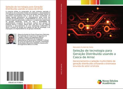 Seleção de tecnologia para Geração Distribuída usando a Casca de Arroz