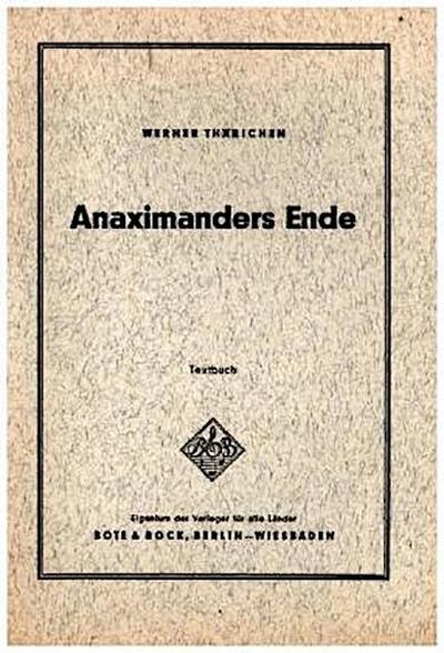 Anaximanders Ende