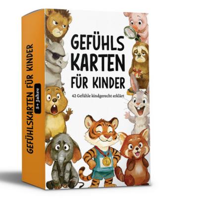 42 Gefühlskarten für Kinder - Emotionskarten für Selbstregulation und Empathievermögen