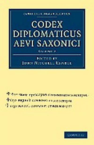 Codex Diplomaticus Aevi Saxonici - Volume 2