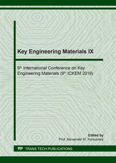 Key Engineering Materials IX