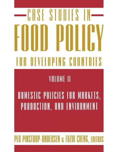 Case Studies in Food Policy for Developing Countries