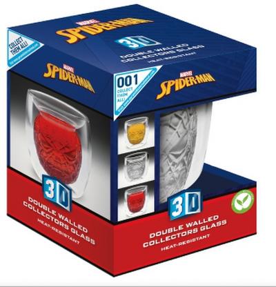 Glas Marvel Spiderman Head 3D Feature Glass