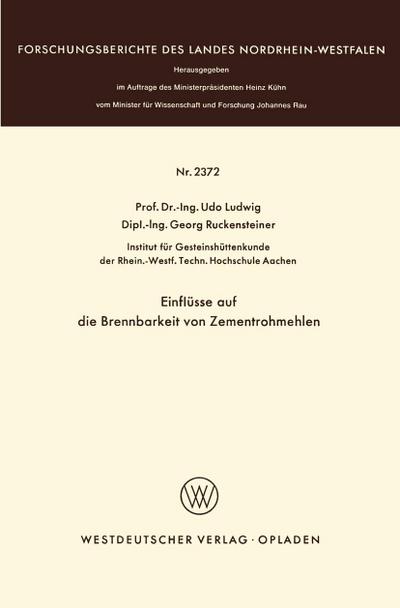 Einflüsse auf die Brennbarkeit von Zementrohmehlen