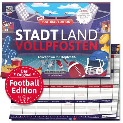 Stadt Land Vollpfosten Football Edition - "Touchdown mit Köpfchen."