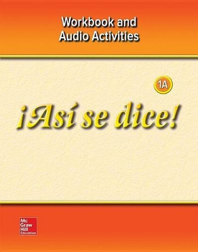 ¡así Se Dice! Level 1a, Workbook and Audio Activities