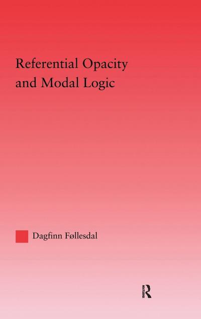 Referential Opacity and Modal Logic