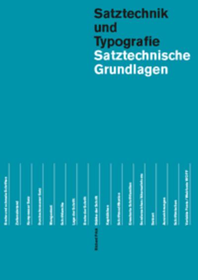 Satztechnische Grundlagen