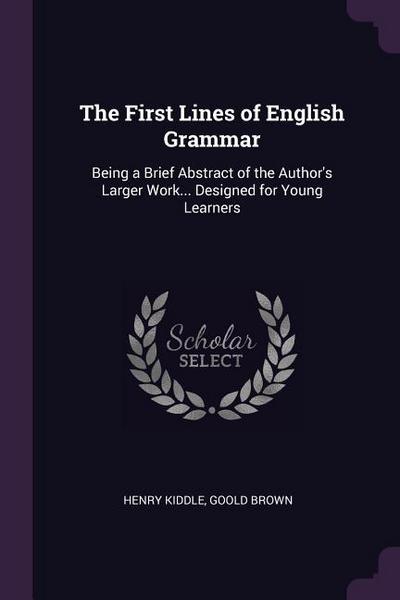 The First Lines of English Grammar