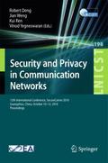 Security and Privacy in Communication Networks