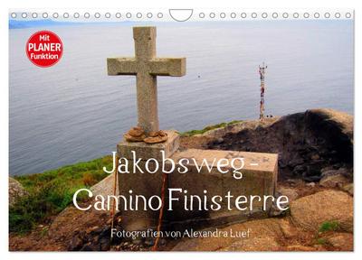 Jakobsweg - Camino Finisterre (Wandkalender 2024 DIN A4 quer), CALVENDO Monatskalender