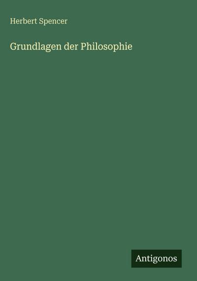 Grundlagen der Philosophie