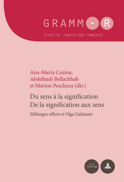 Du sens à la signification / De la signification aux sens