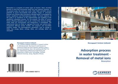 Adsorption process in water treatment - Removal of metal ions