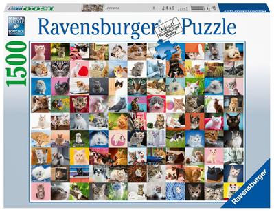 Ravensburger 16235 99 Katzen Puzzle, Mehrfarbig