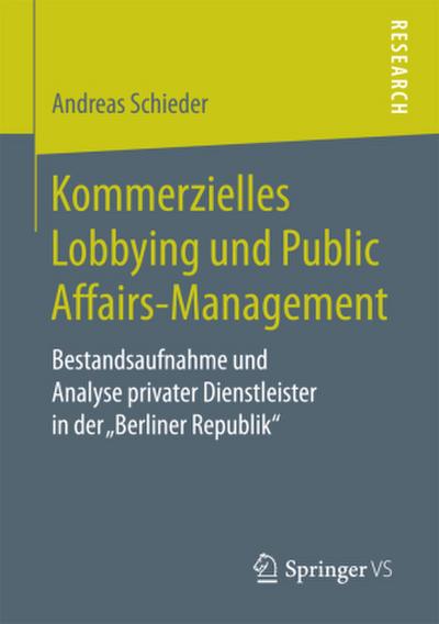 Kommerzielles Lobbying und Public Affairs-Management