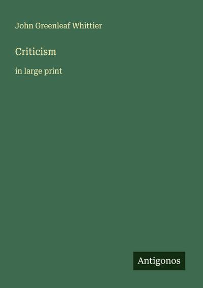 Criticism