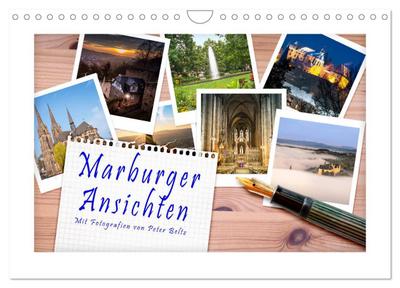 Marburger Ansichten (Wandkalender 2026 DIN A4 quer), CALVENDO Monatskalender
