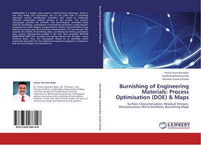 Burnishing of Engineering Materials: Process Optimisation (DOE) & Maps