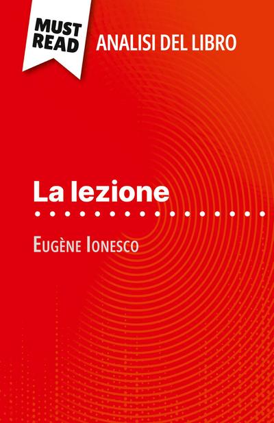 La lezione di Eugène Ionesco (Analisi del libro)