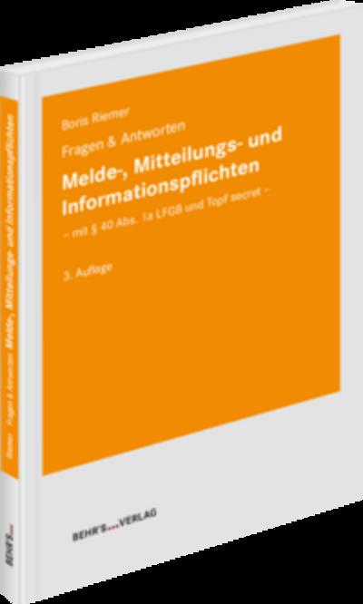 Melde-, Mitteilungs- und Informationspflichten