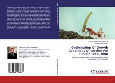 Optimization Of Growth Conditions Of Leeches For Hirudin Production