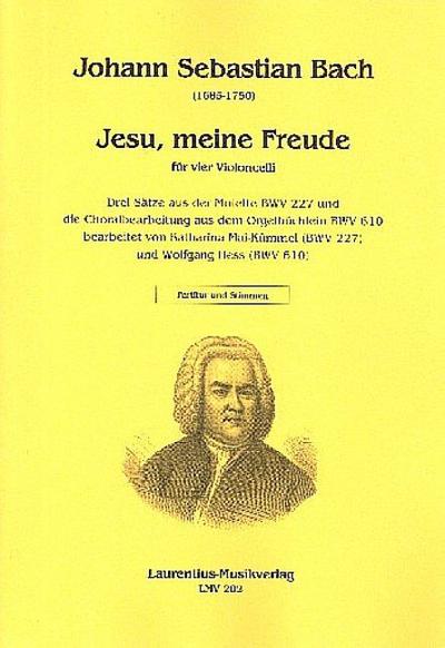 Jesu meine Freudefür 4 Violoncelli