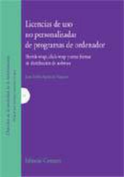 Licencias de uso no personalizados de programas de ordenador