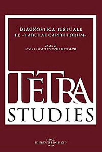 Diagnostica testuale. Le «Tabulae capitulorum»