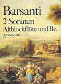 2 Sonaten op.2,1 und op.2,2für Altblockflöte und BC